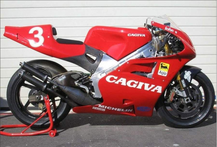 CAGIVA ELEFANTE Racing Pegatinas 12cm X 8cm Moto GP Yamaha Ducati Superbikes equipo 