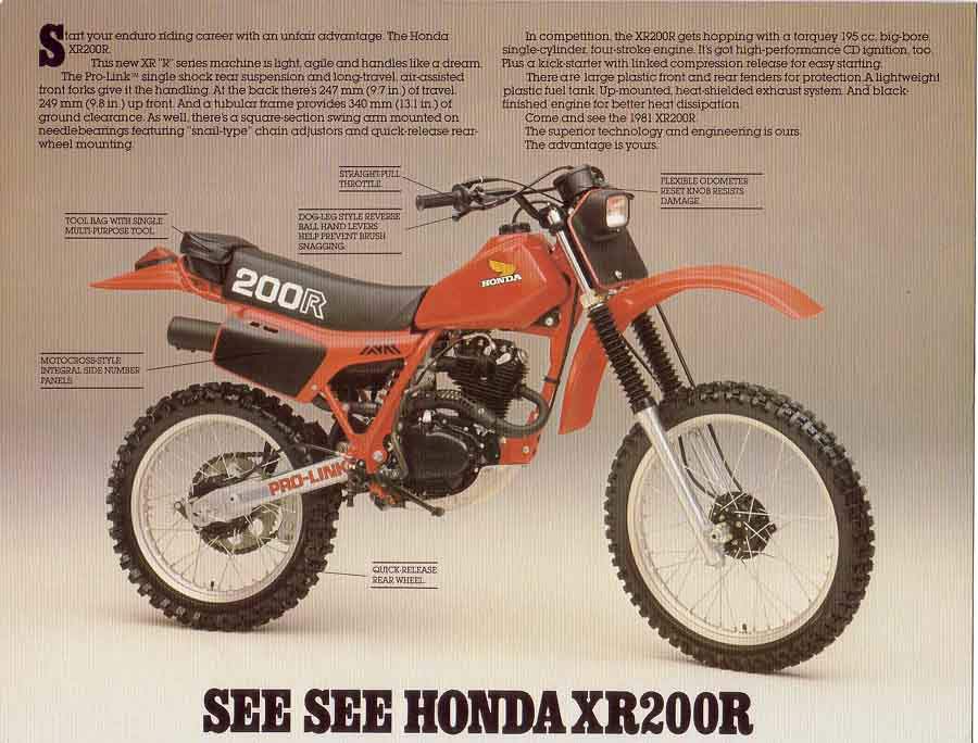 1982 Honda xr200 valve specs