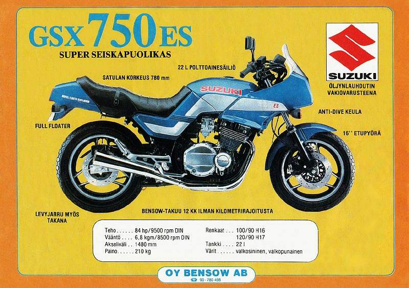 Suzuki GSX 550 EF 1984 Moto GP Paddock Rain Cover
