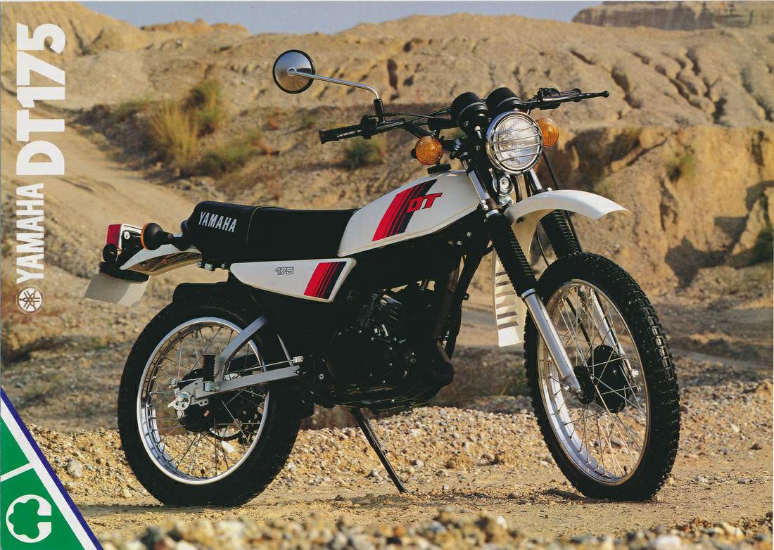 Yoghurt wandelen Onleesbaar 1981 Yamaha DT 175