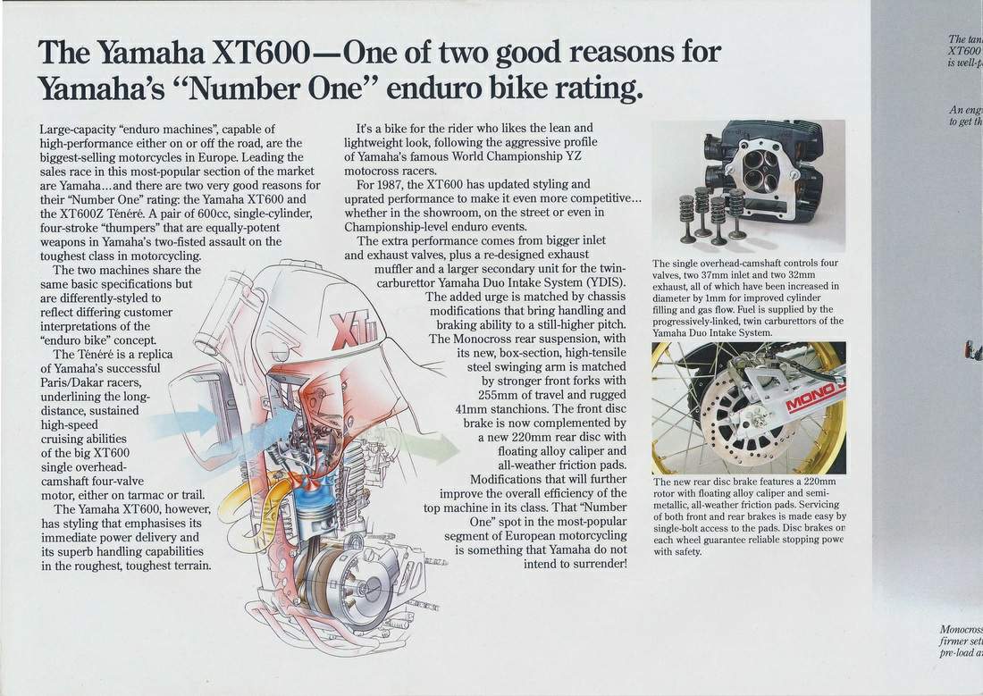 1985 XT 600 Z T/én/ér/é 43F REGINA O-Ring Kettensatz Yamaha XT 600 H //N 55W 1984 49H
