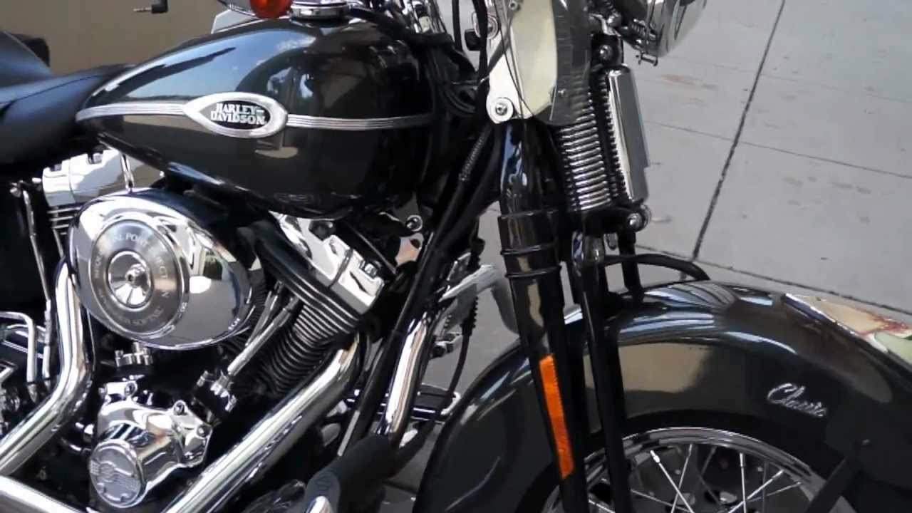 Chrome Oil Filter Harley Softail Heritage Springer Classic FLSTSC 2005 Motorbike 
