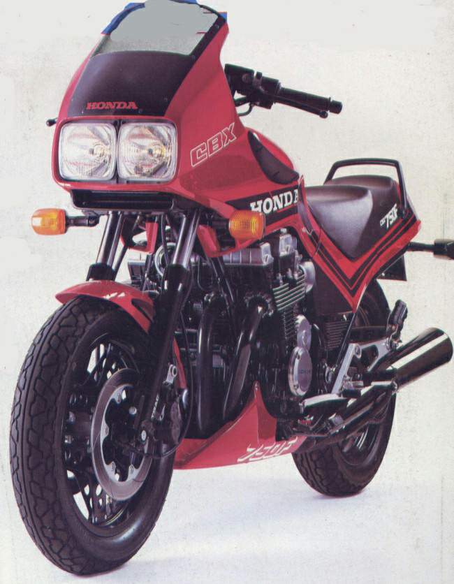 1984 Honda CBX 750-F (747cc) Japan Bike Motorcycle Photo Spec Sheet Info  Card