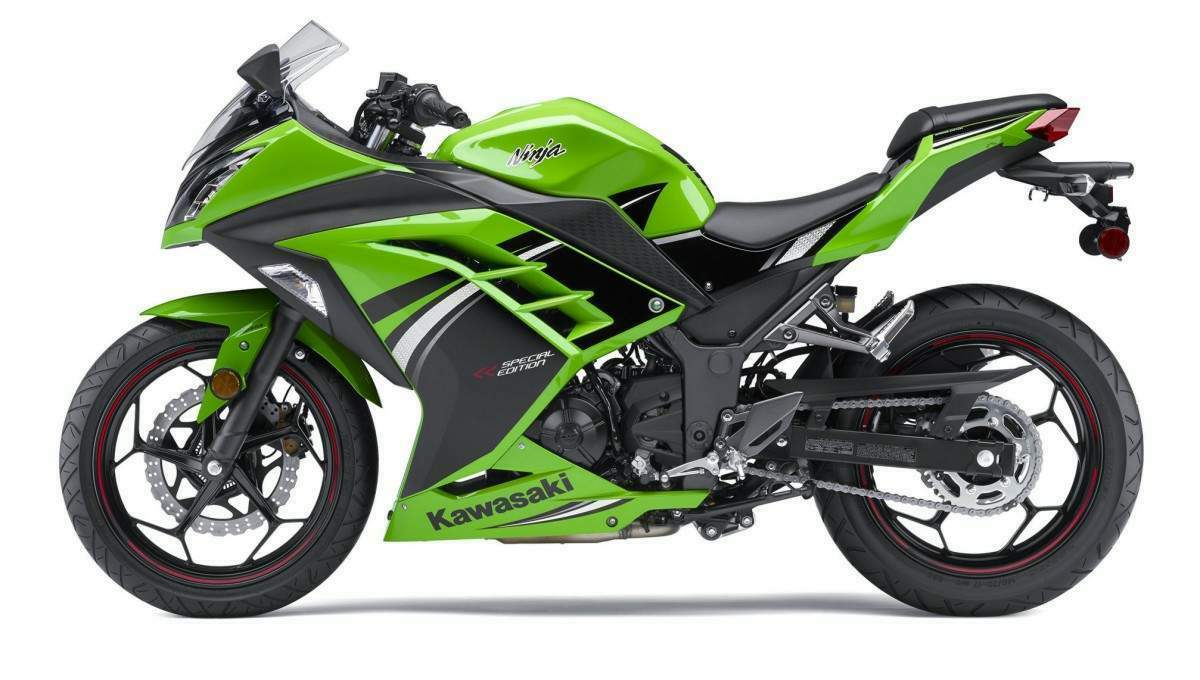 ulovlig vant Blå Kawasaki Ninja 300