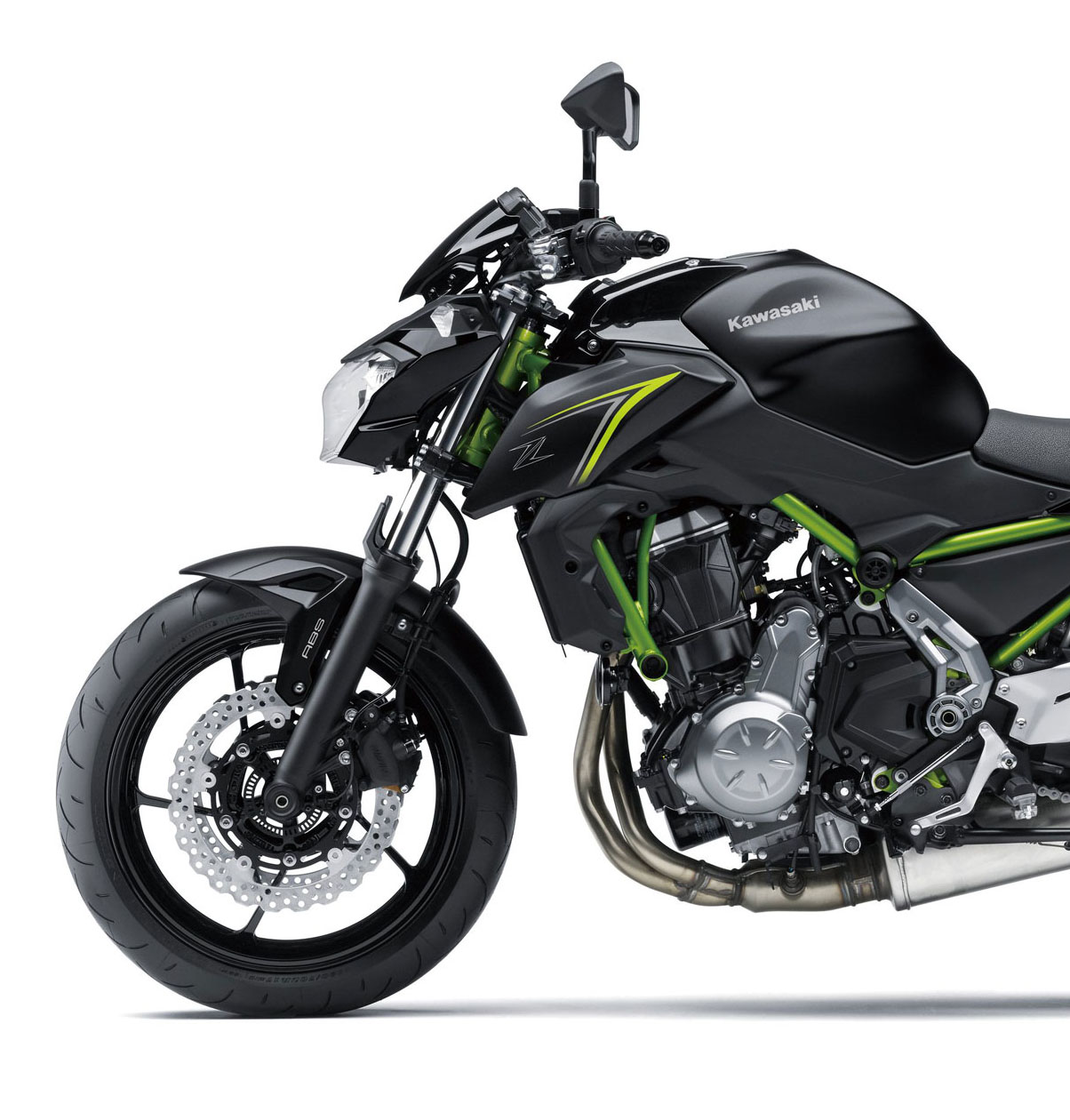 Synslinie åbning Snestorm 2018 Kawasaki Z 650