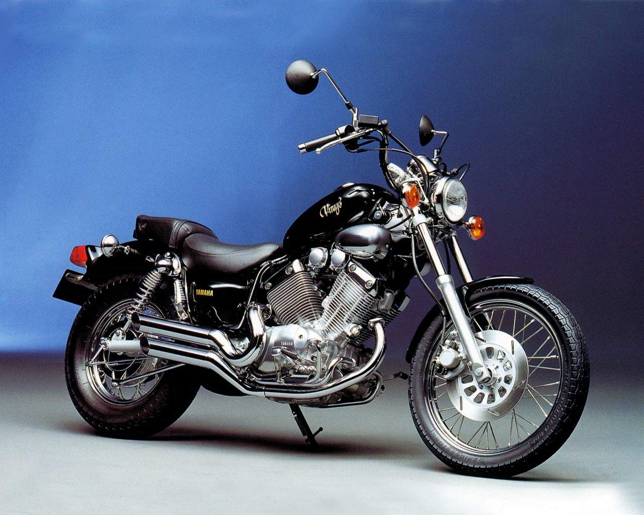 Skinnende Eftermæle gået i stykker 2001 Yamaha XV535 Virago