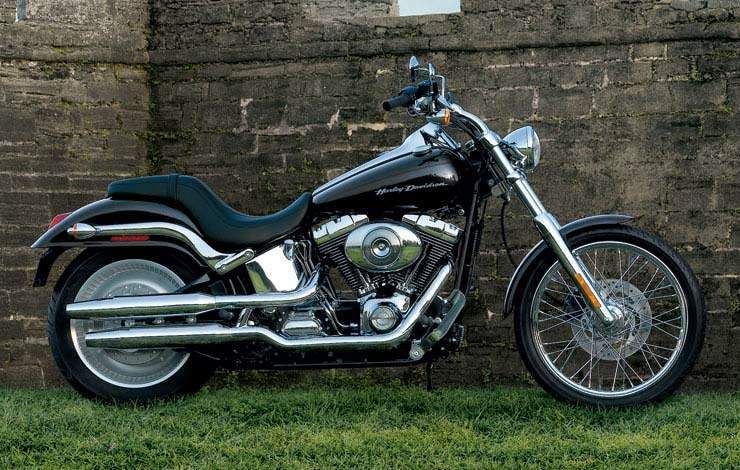 KCINT Chrome Shocks For Harley Softail Heritage Fatboy Deuce – 2000-2022 FXST