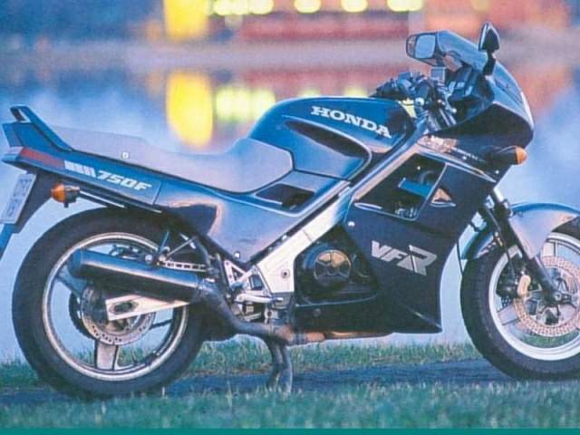1987 Honda VFR 750R RC30 Cutaway Vintage Motorcycle Poster Print – 28x36, Unframed
