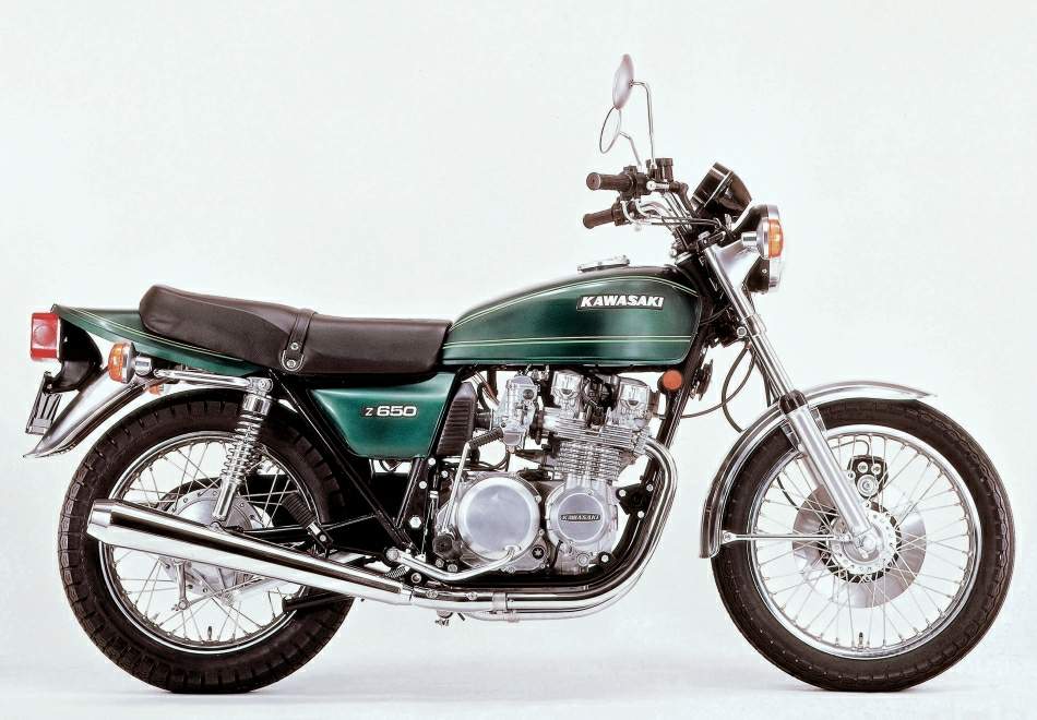 Overskæg hval blotte 1976 Kawasaki Z 650