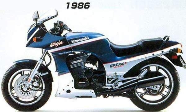 Pløje Pas på Tårer 1986 Kawasaki GPz 750R Ninja / ZX 750R