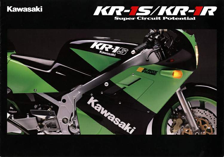 KAWASAKI  KR1-S GREEN/BLACK  FULL  DECAL  KIT