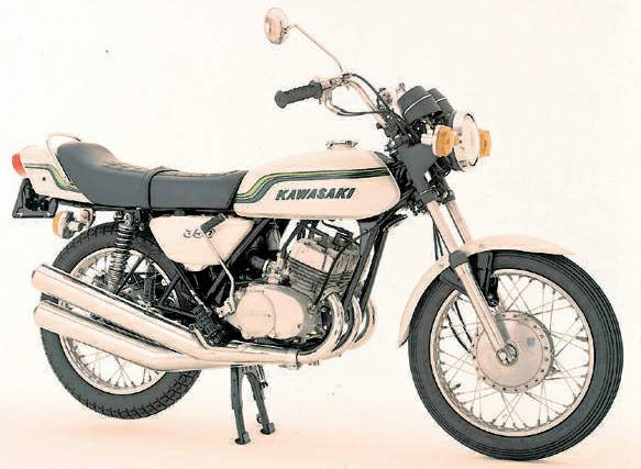 1972 Kawasaki 350cc S2 346cc Japan Bike Motorcycle Photo Spec Info Stat Card 