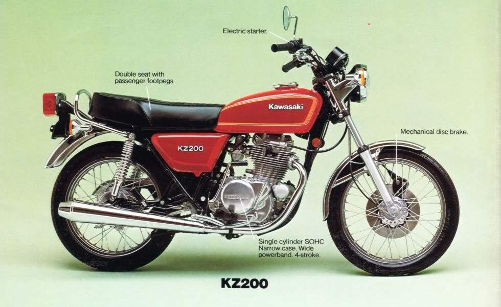 famlende Mold tidevand 1978 Kawasaki Z 200