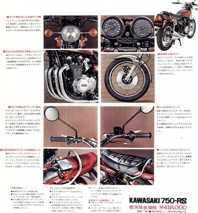 Kawasaki Z750RS Z2 Frame & Covers Bolt Pack 1973-1978 Engine