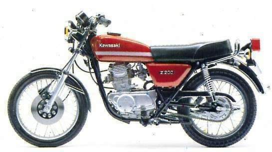 famlende Mold tidevand 1978 Kawasaki Z 200