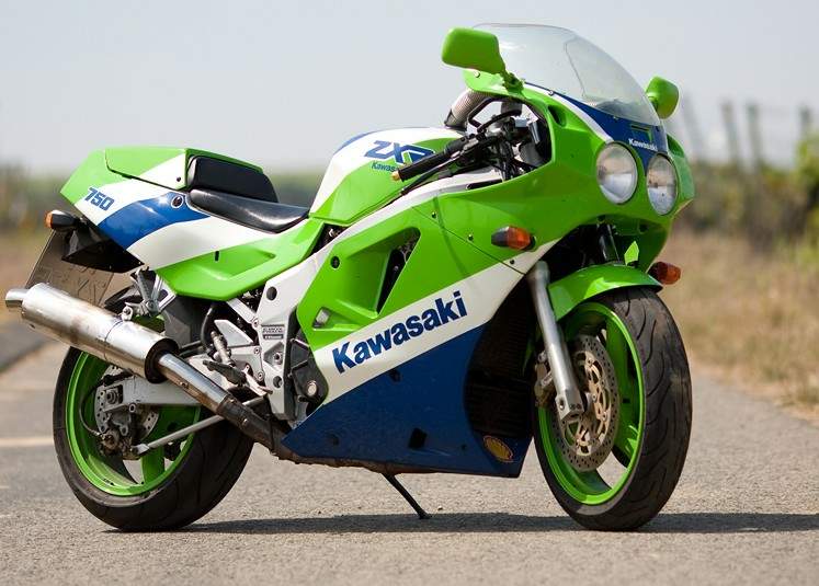 USA Tilbagebetale farve 1990 Kawasaki ZX-R 750-H2