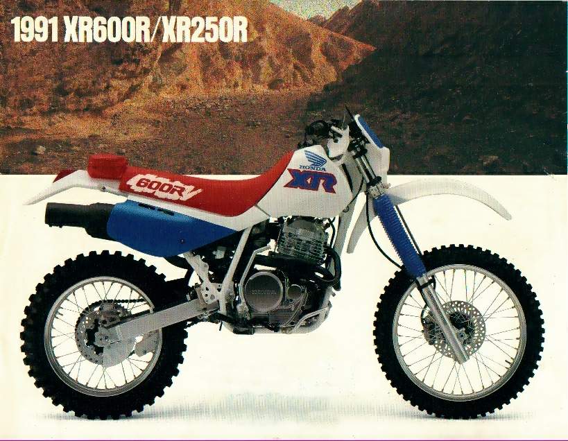 Arco iris Pantano casual 1991 Honda XR 600R