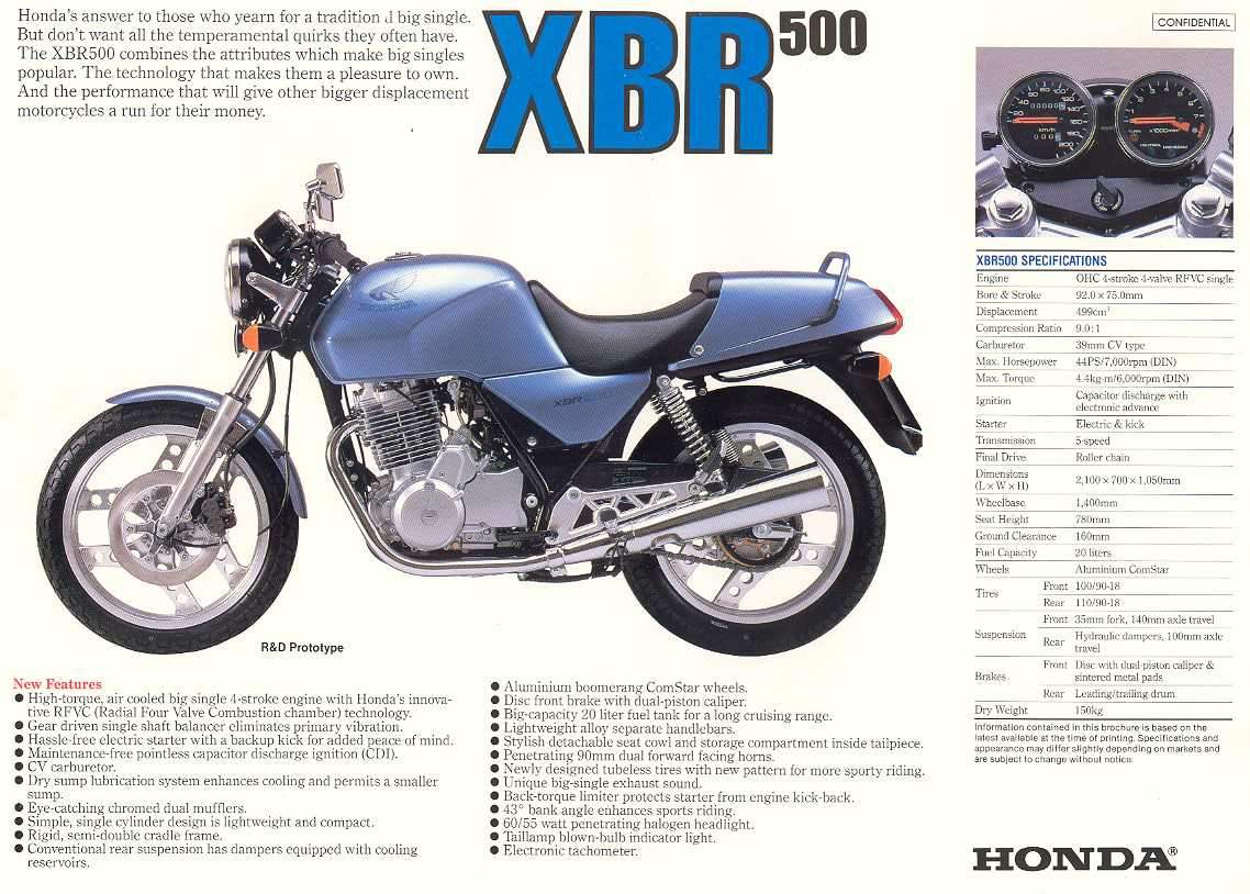 Honda XBR 500 1985 Rear Right Replica/Replacement Indicator