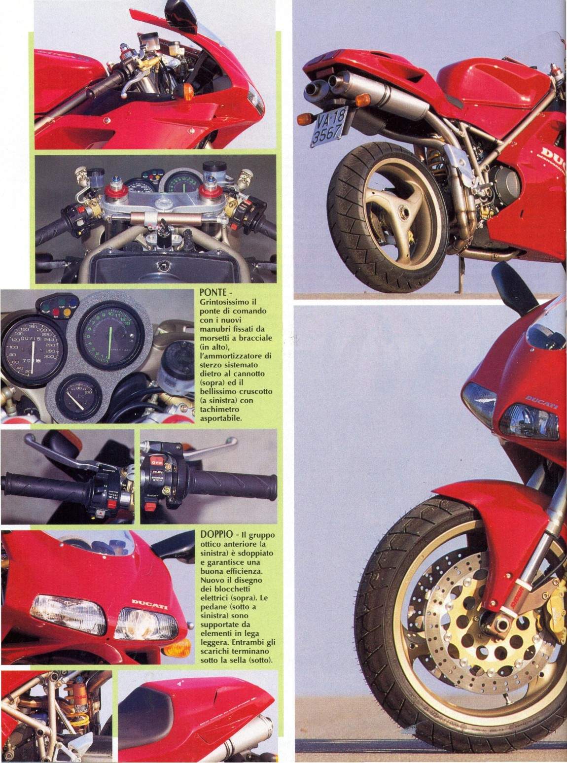 Ducati Team Autogrammkarte 1994 